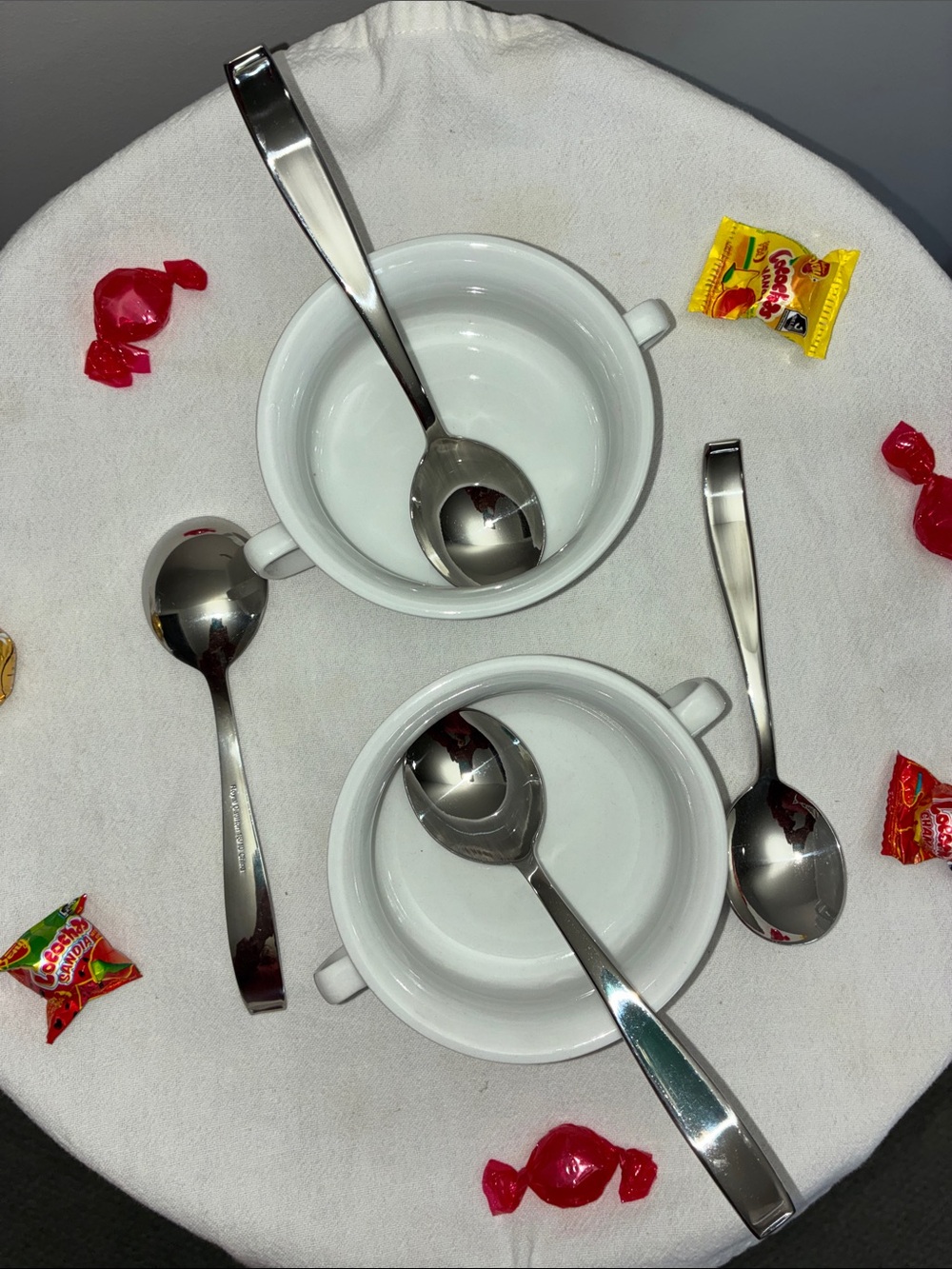 4 Royal Doulton Spoons and 2 Double Handle Bowls by IDG